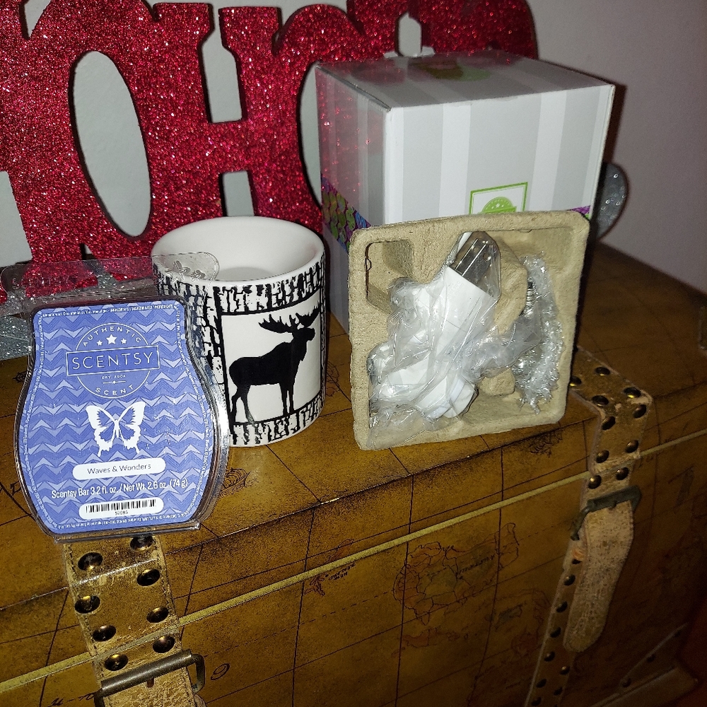 Scentsy  warmer with 1 wax melt pack